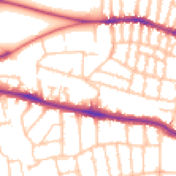Daytime road noise heatmap for SW15 1BT