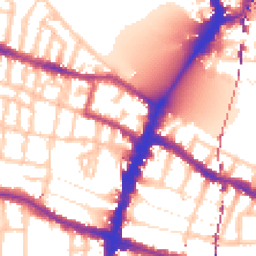 Daytime road noise heatmap for SW15 1DA