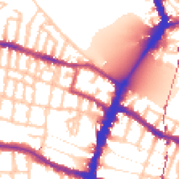 Daytime road noise heatmap for SW15 1DB