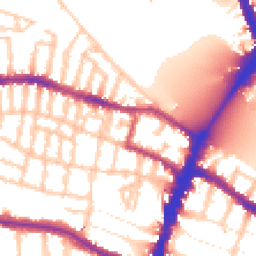 Daytime road noise heatmap for SW15 1DG