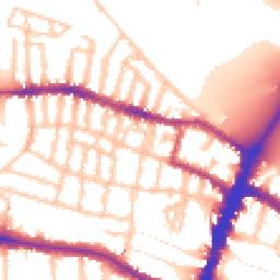 Daytime road noise heatmap for SW15 1DN