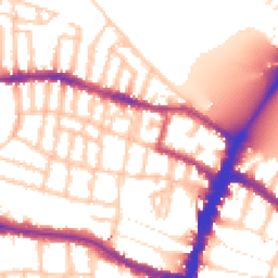 Daytime road noise heatmap for SW15 1DQ