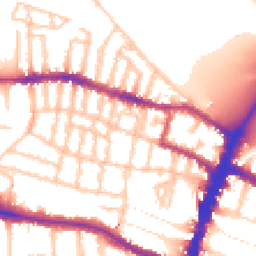 Daytime road noise heatmap for SW15 1DW