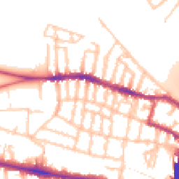 Daytime road noise heatmap for SW15 1DX