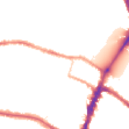 Night-time road noise heatmap for SW15 1EB