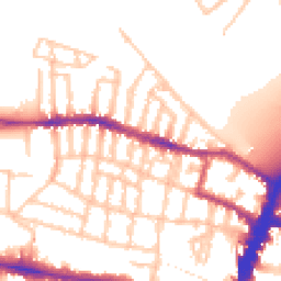 Daytime road noise heatmap for SW15 1EX