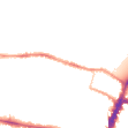 Night-time road noise heatmap for SW15 1EX