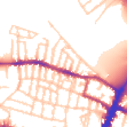 Daytime road noise heatmap for SW15 1JY