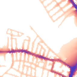 Daytime road noise heatmap for SW15 1LB