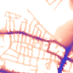 Daytime road noise heatmap for SW15 1LL