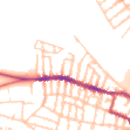 Daytime road noise heatmap for SW15 1LT