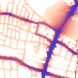 Daytime road noise heatmap for SW15 1NP