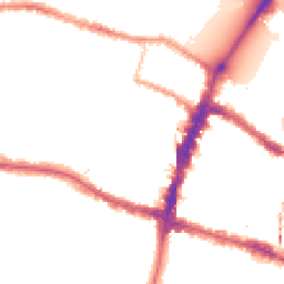 Night-time road noise heatmap for SW15 1NY