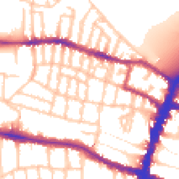 Daytime road noise heatmap for SW15 1QD