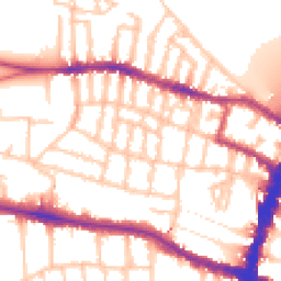 Daytime road noise heatmap for SW15 1QG