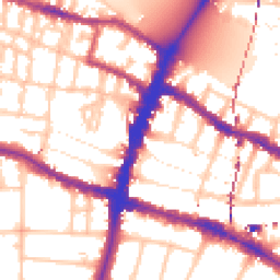 Daytime road noise heatmap for SW15 1SS