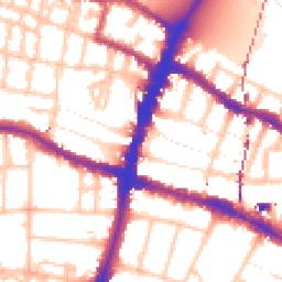 Daytime road noise heatmap for SW15 1SU