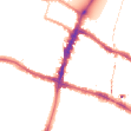 Night-time road noise heatmap for SW15 1SU