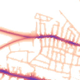 Daytime road noise heatmap for SW15 1XP