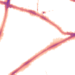 Night-time road noise heatmap for SW15 2HX