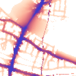 Daytime road noise heatmap for SW15 2NP