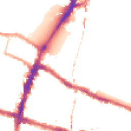 Night-time road noise heatmap for SW15 2NP