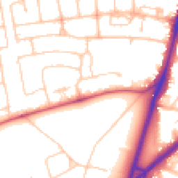 Daytime road noise heatmap for SW15 3DA