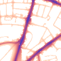 Daytime road noise heatmap for SW15 3HR