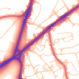 Daytime road noise heatmap for SW15 3HX