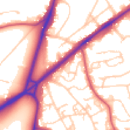 Daytime road noise heatmap for SW15 3HY