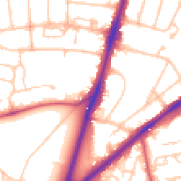 Daytime road noise heatmap for SW15 3NF