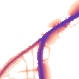 Daytime road noise heatmap for SW15 3PF