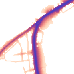 Daytime road noise heatmap for SW15 3PH