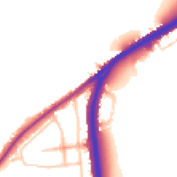 Daytime road noise heatmap for SW15 3PR