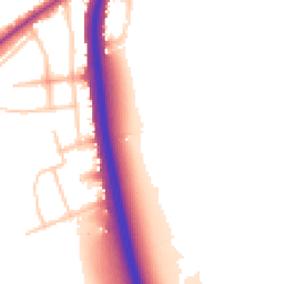 Daytime road noise heatmap for SW15 3QF
