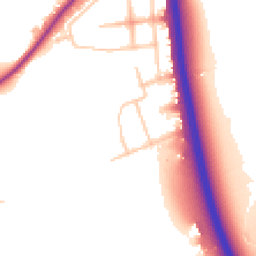 Daytime road noise heatmap for SW15 3QN
