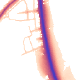 Daytime road noise heatmap for SW15 3QQ