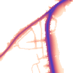Daytime road noise heatmap for SW15 3RA
