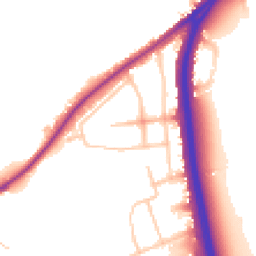 Daytime road noise heatmap for SW15 3RB