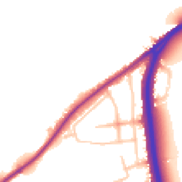 Daytime road noise heatmap for SW15 3RN