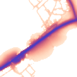 Daytime road noise heatmap for SW15 3SA