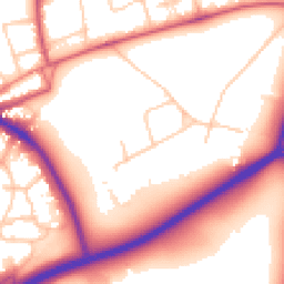 Daytime road noise heatmap for SW15 3TB