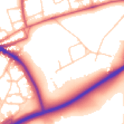 Daytime road noise heatmap for SW15 3TE