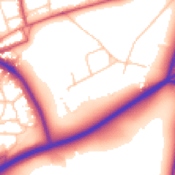 Daytime road noise heatmap for SW15 3TH