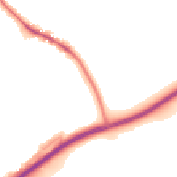 Night-time road noise heatmap for SW15 4AL