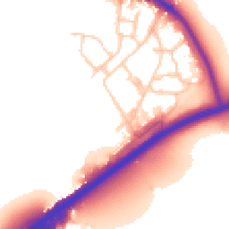 Daytime road noise heatmap for SW15 4DB
