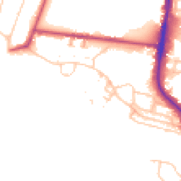 Daytime road noise heatmap for SW15 4EB