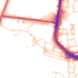 Daytime road noise heatmap for SW15 4EN