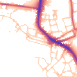 Daytime road noise heatmap for SW15 4HA