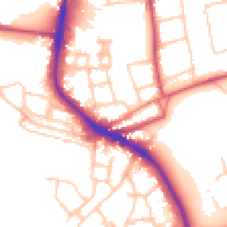 Daytime road noise heatmap for SW15 4HU
